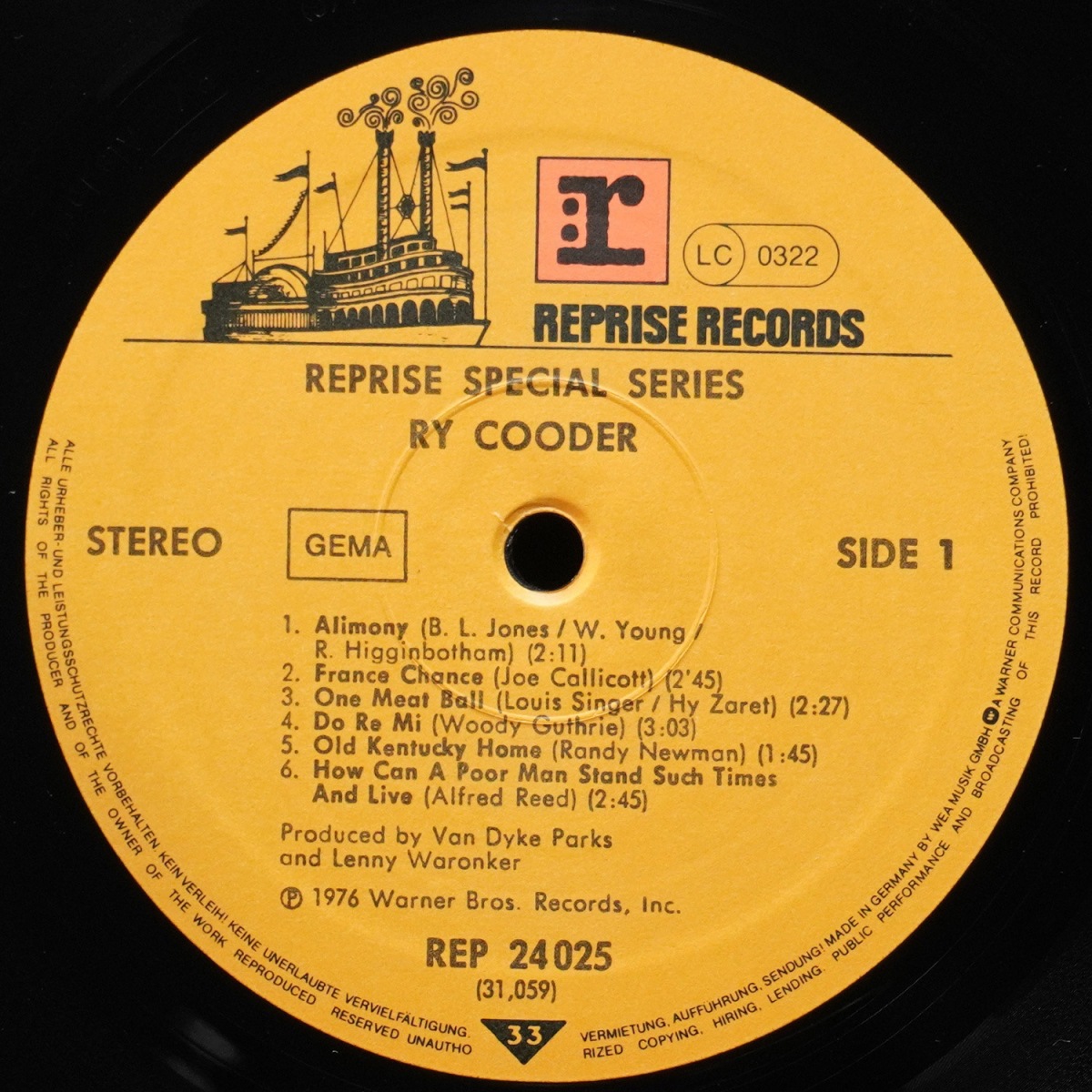 LP Ry Cooder — Ry Cooder фото 3