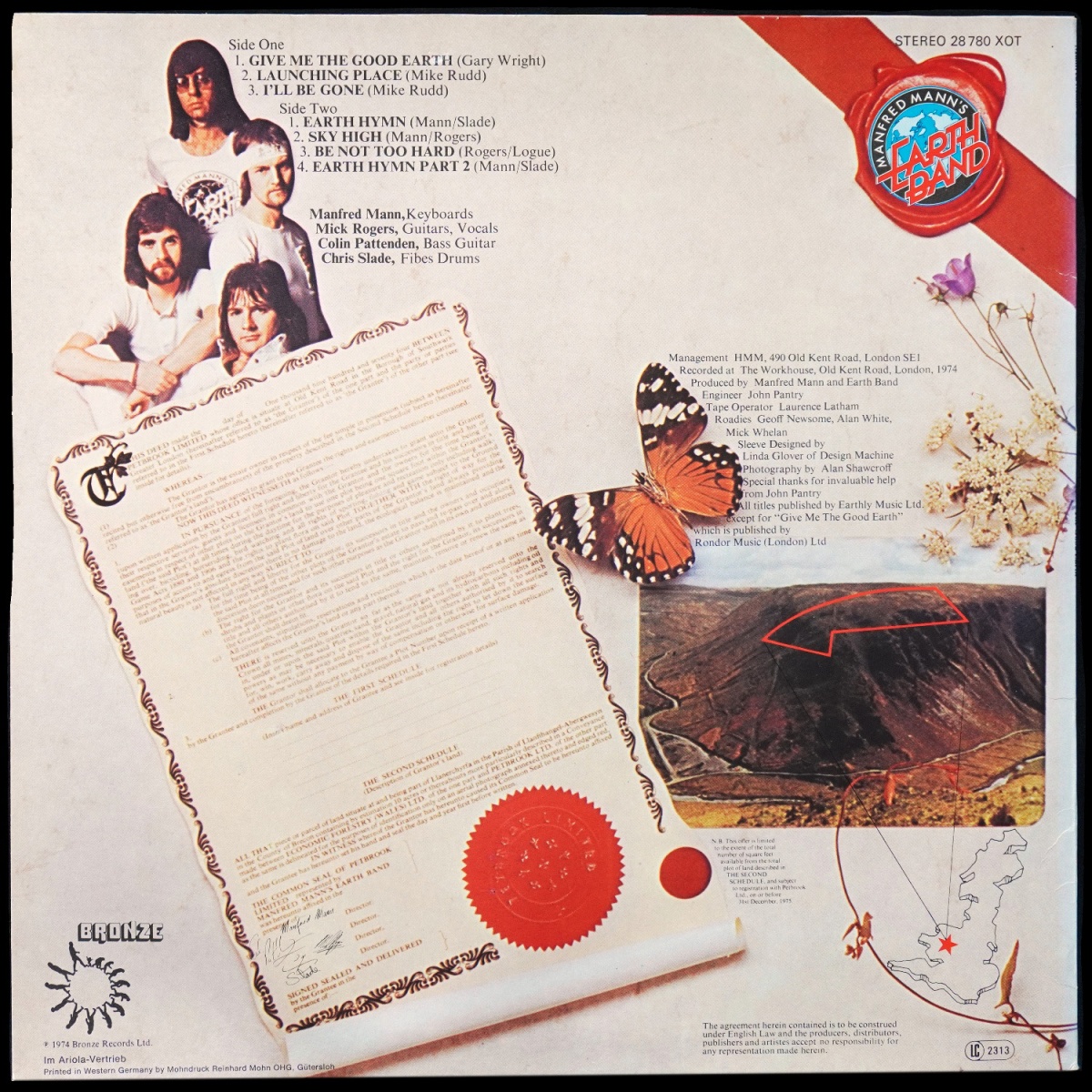 LP Manfred Mann's Earth Band — Good Earth фото 3