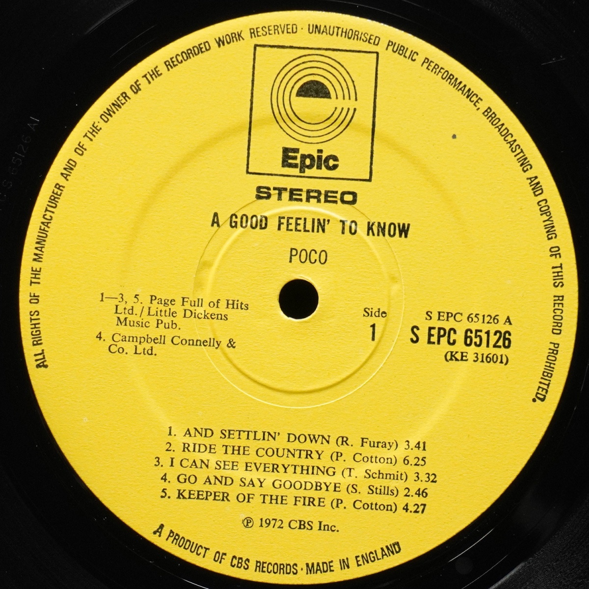 LP Poco — A Good Feelin' To Know (+ буклет) фото 2