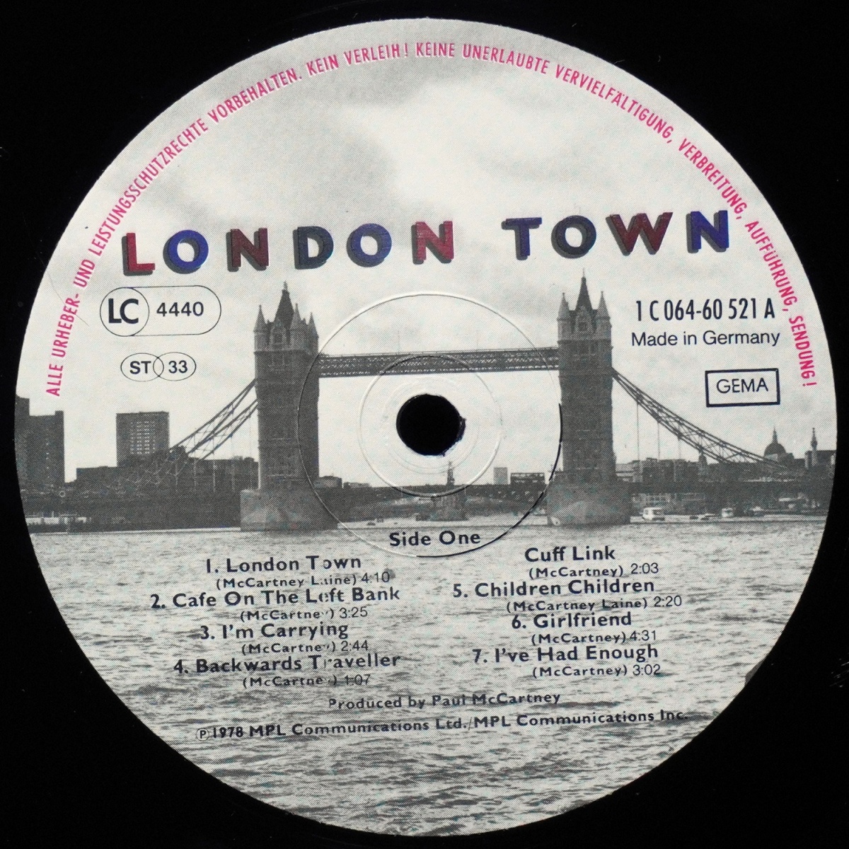 LP Wings — London Town фото 3