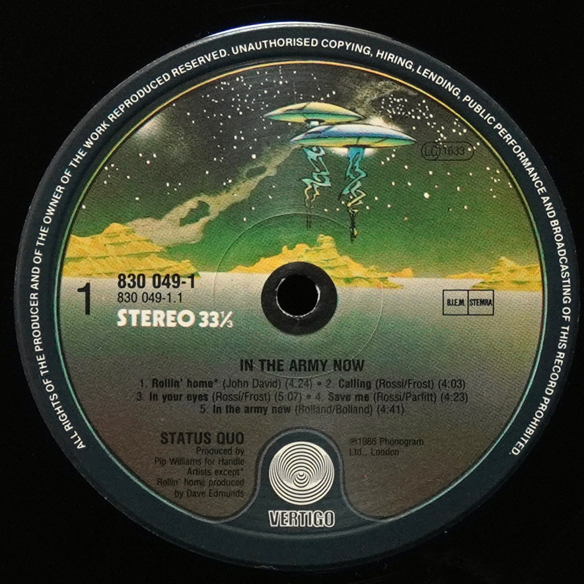 LP Status Quo — In The Army Now фото 3