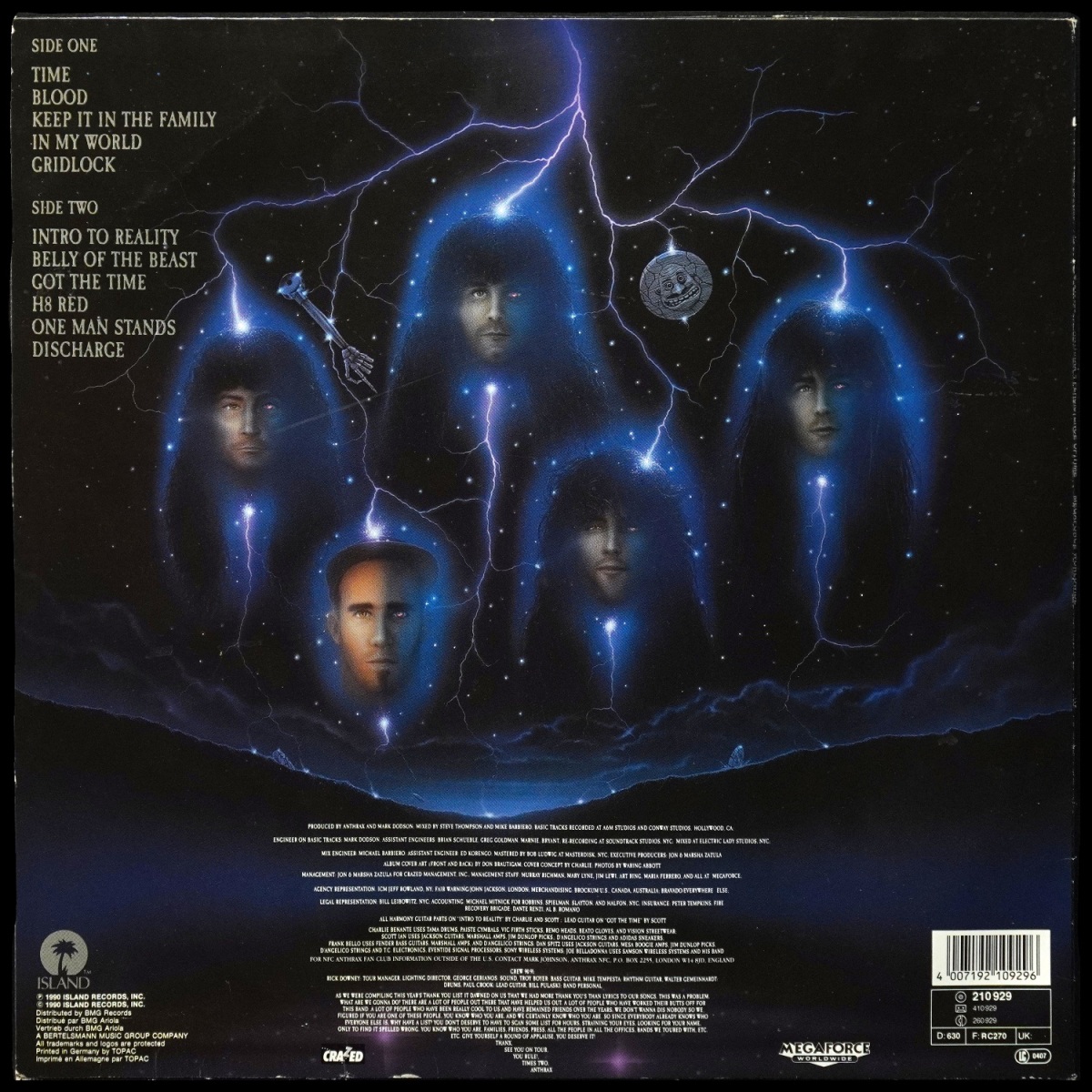 LP Anthrax — Persistence Of Time фото 2