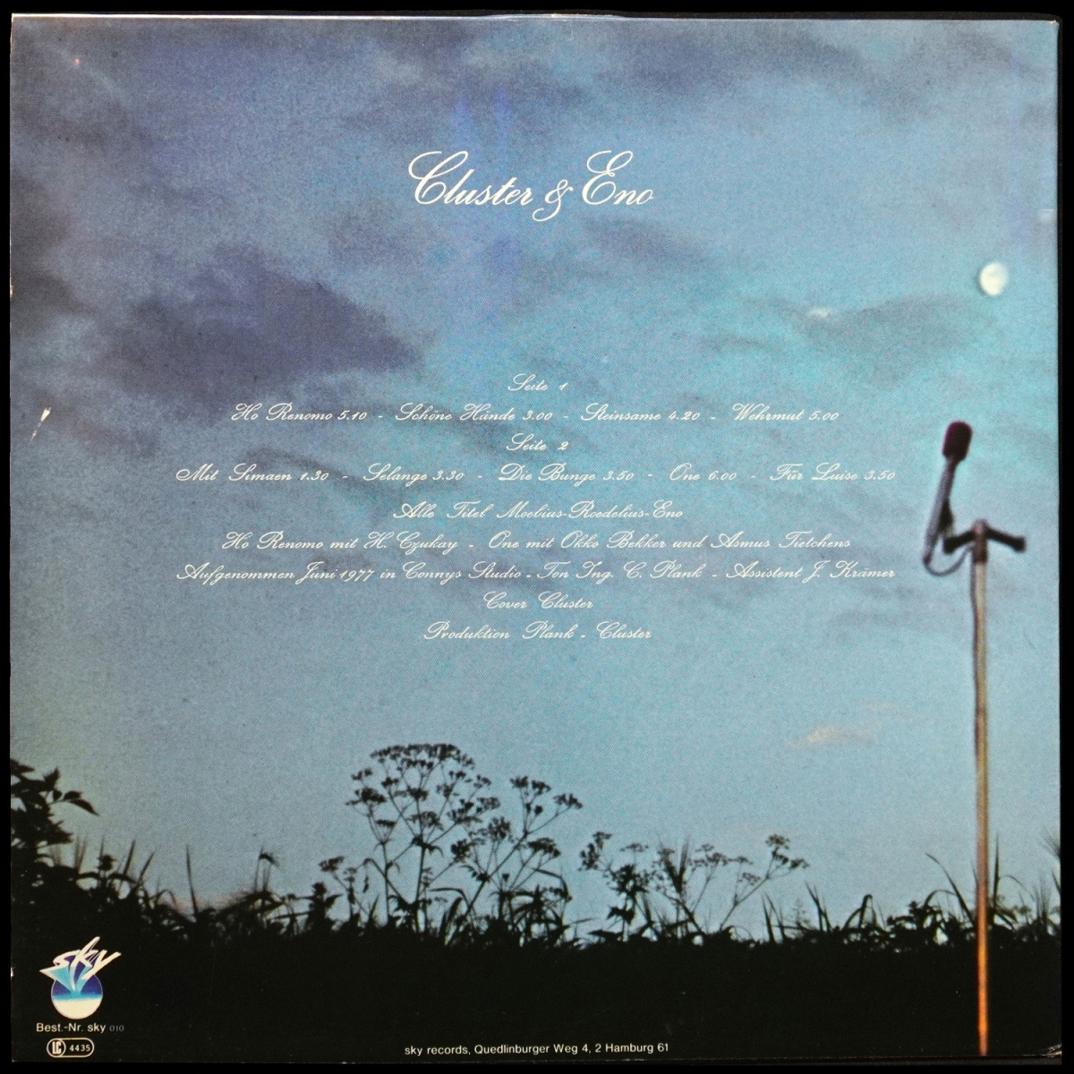 LP Cluster & Eno — Cluster & Eno фото 2