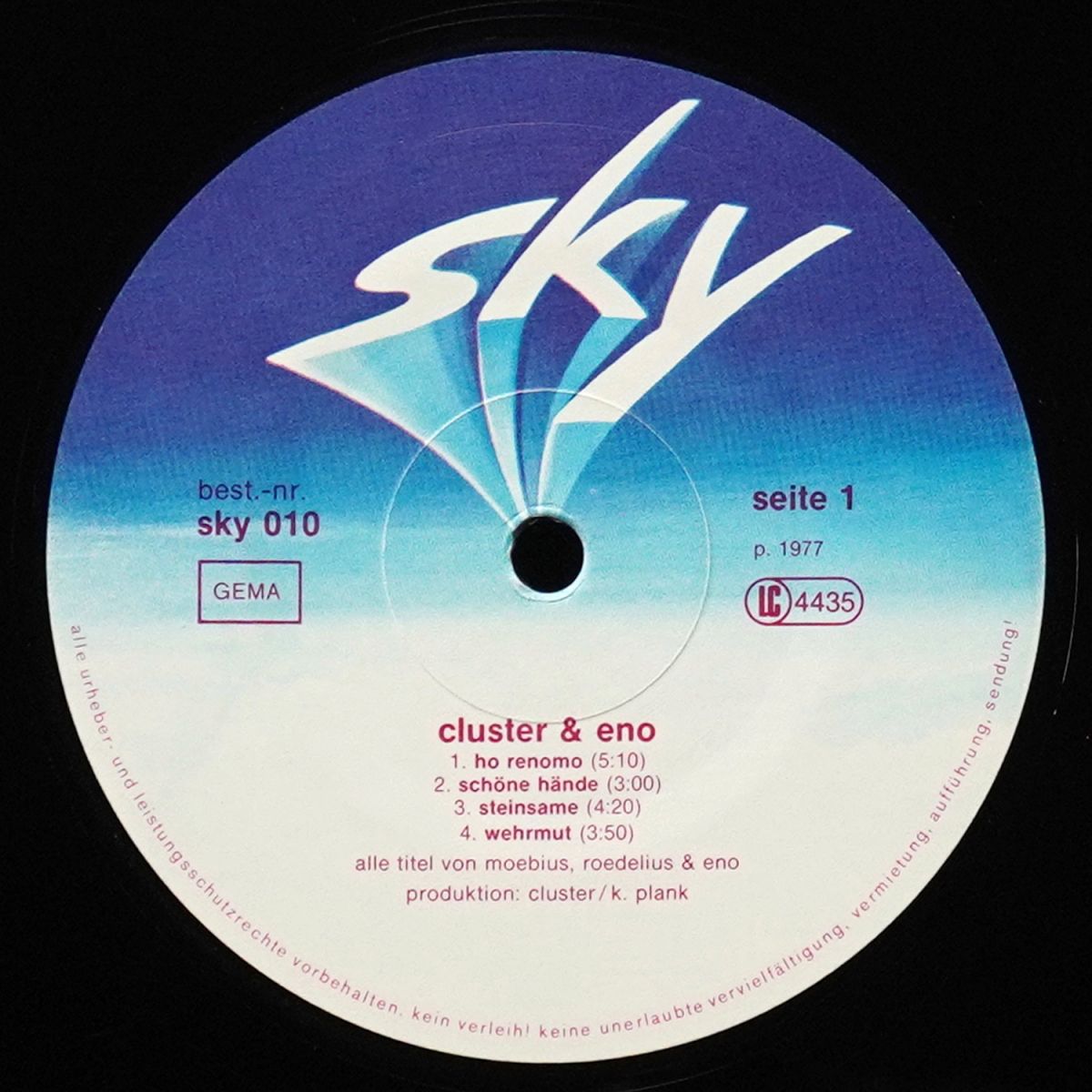 LP Cluster & Eno — Cluster & Eno фото 3