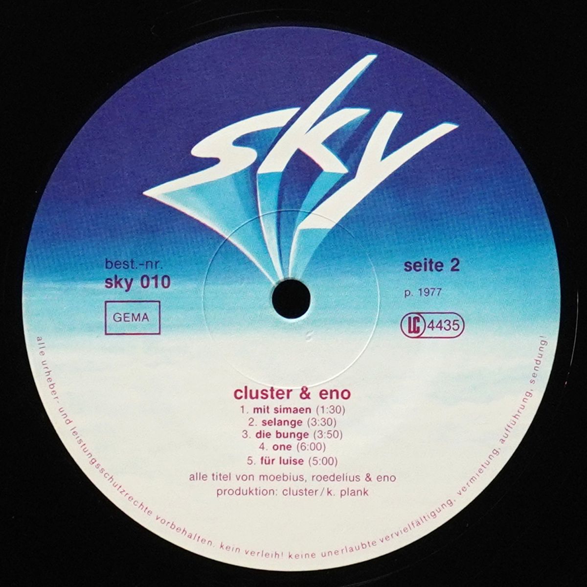 LP Cluster & Eno — Cluster & Eno фото 4