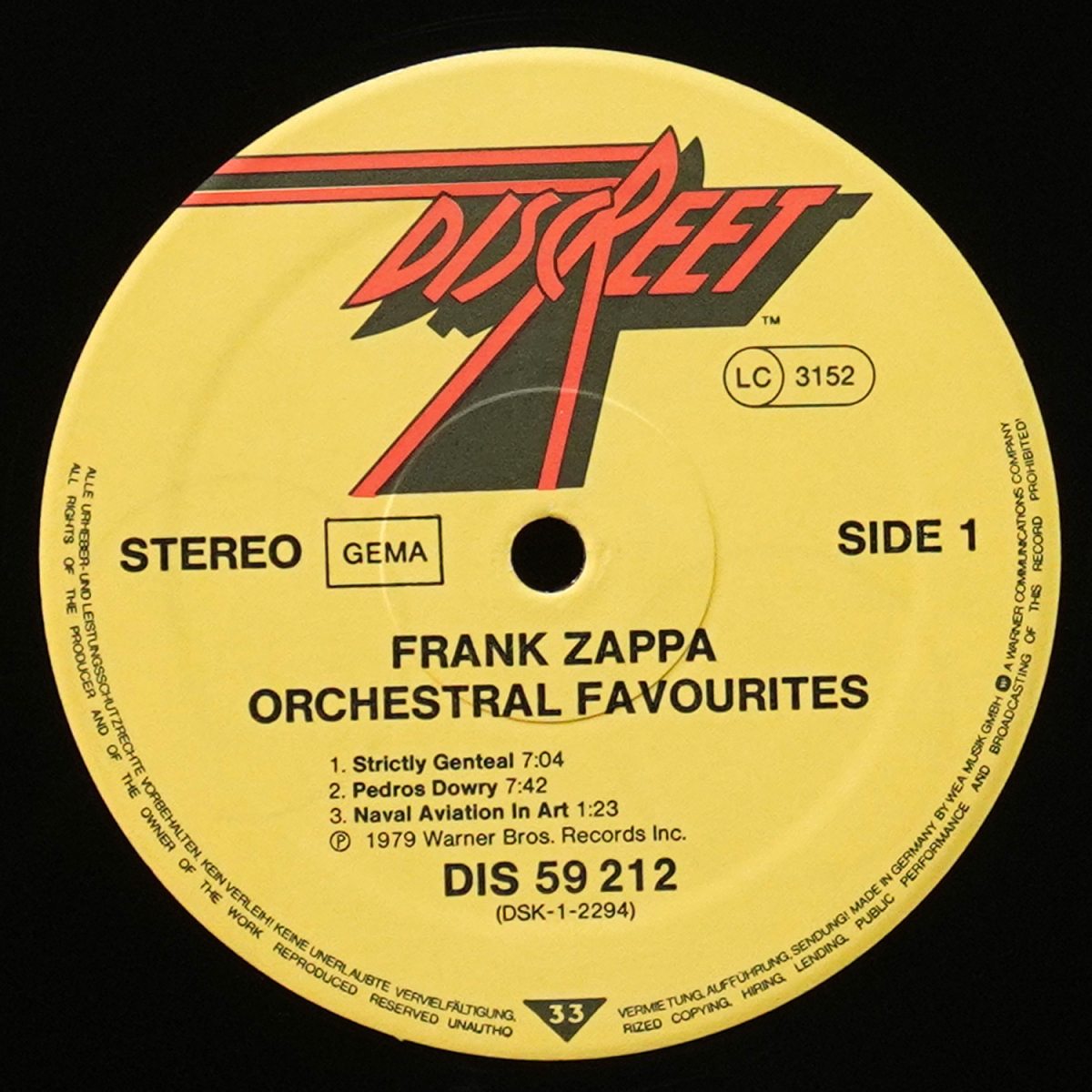 LP Frank Zappa — Orchestral Favorites фото 3