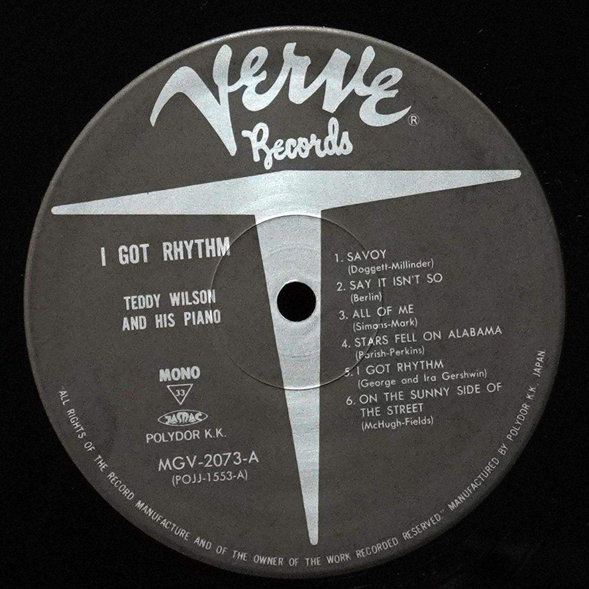 LP Teddy Wilson — I Got Rhythm (моно) фото 3