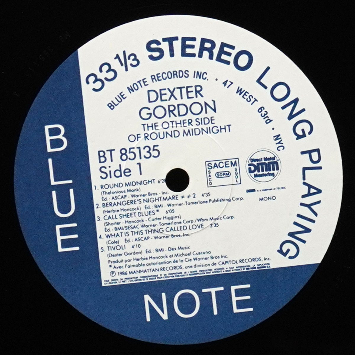 LP Dexter Gordon — Other Side Of Round Midnight фото 2