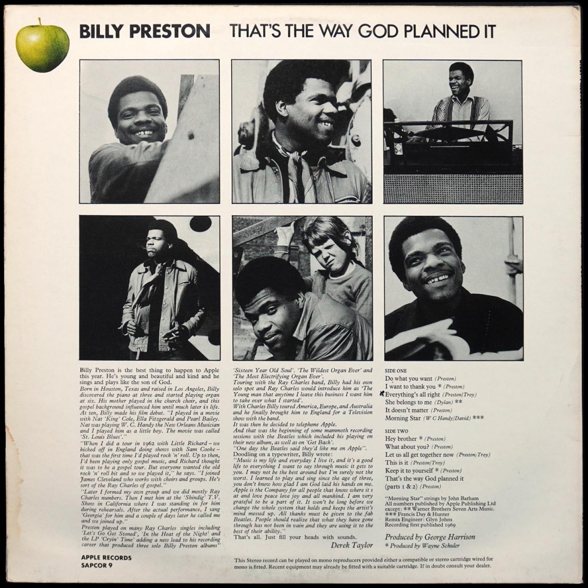 LP Billy Preston — That's The Way God Planned It фото 3