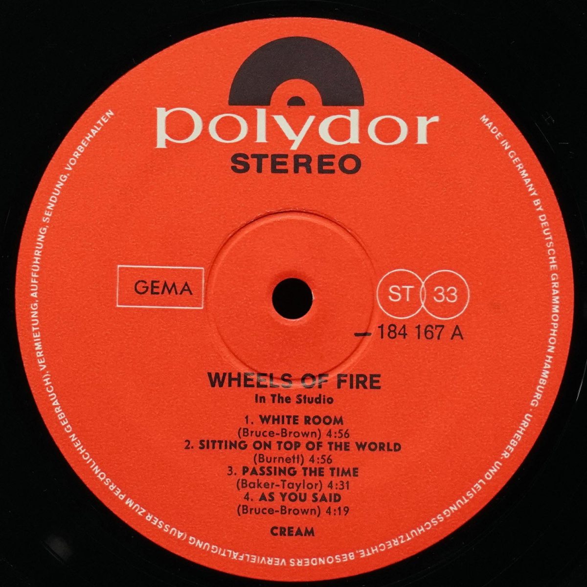 LP Cream — Wheels Of Fire (2LP) фото 2