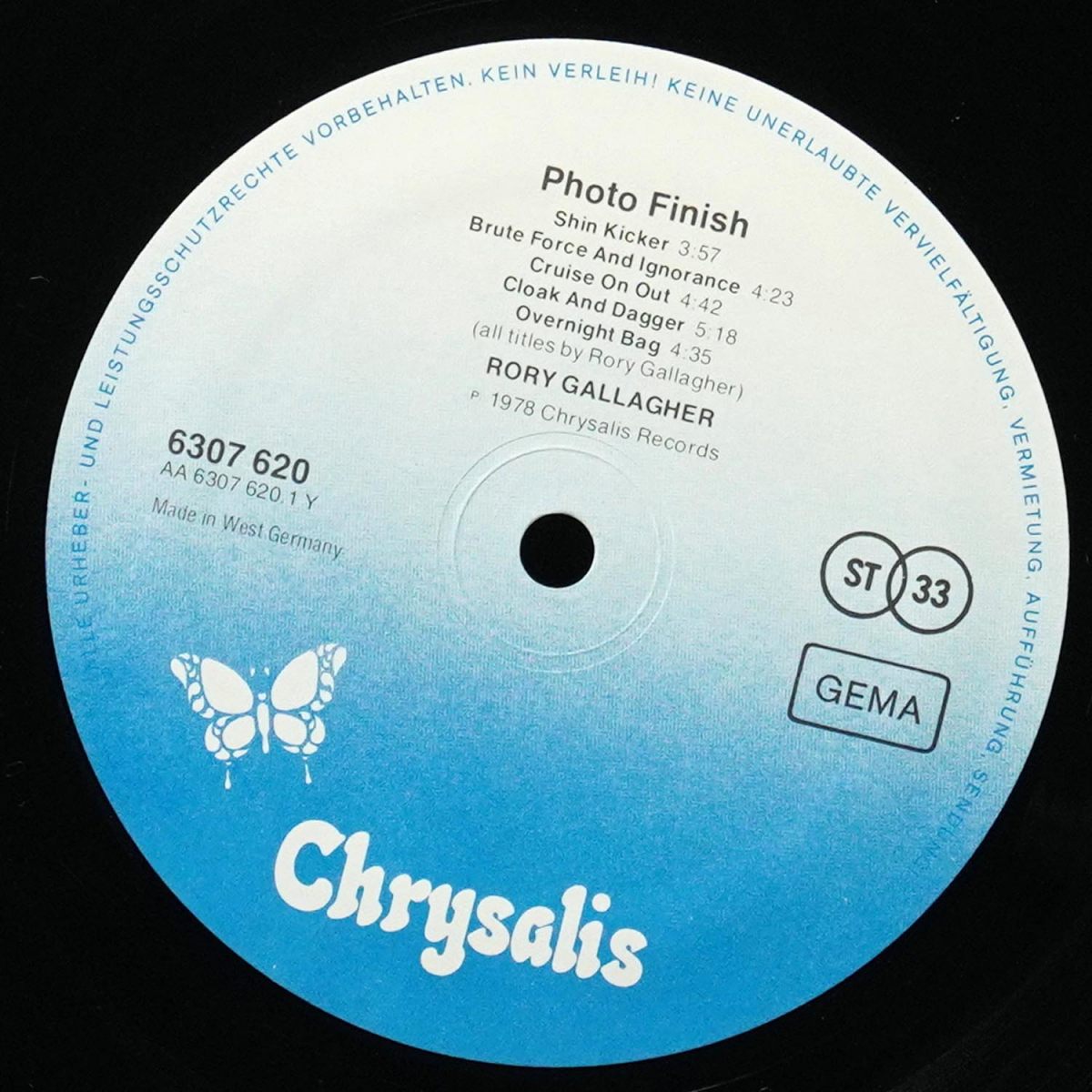 LP Rory Gallagher — Photo-Finish фото 3