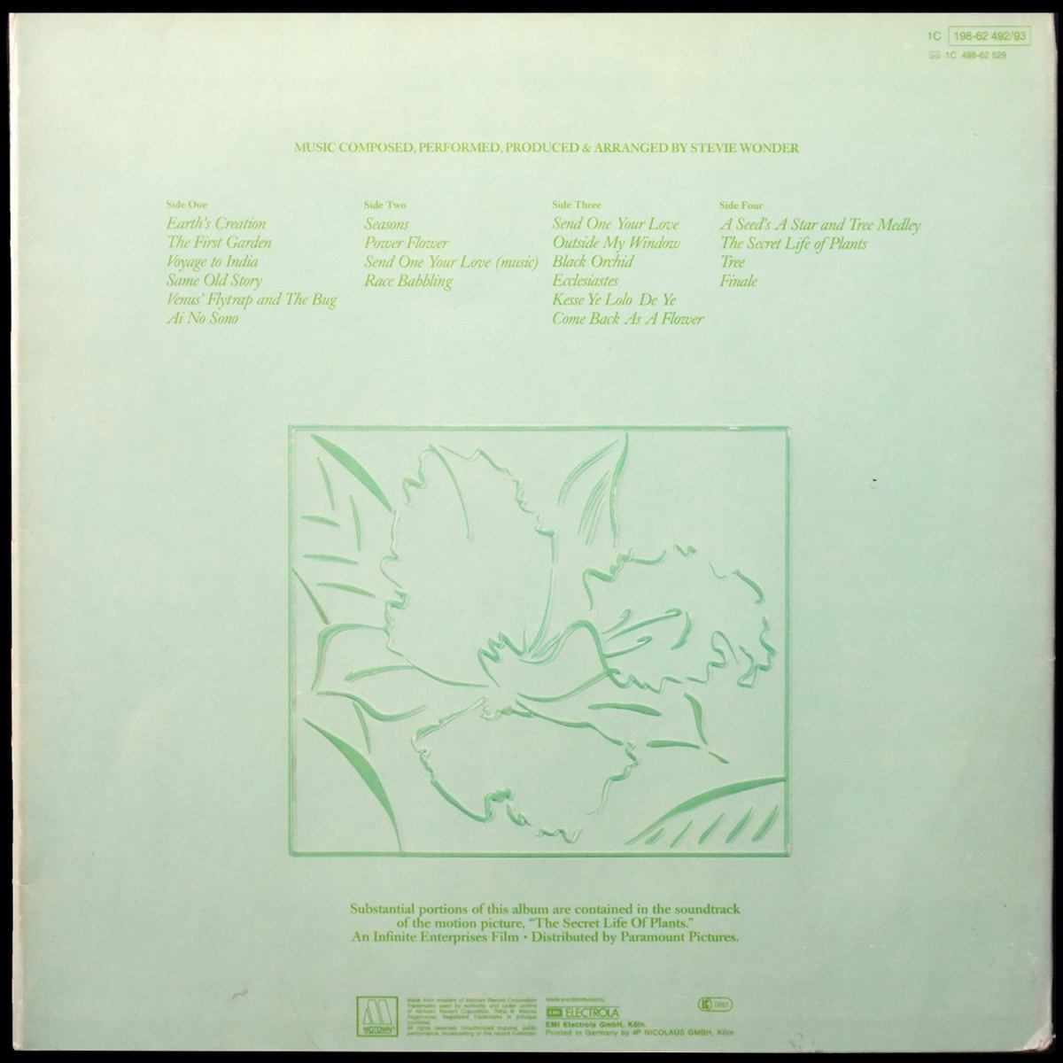 LP Stevie Wonder — Stevie Wonder’s Journey Through The Secret Life Of Plants (2LP) фото 2