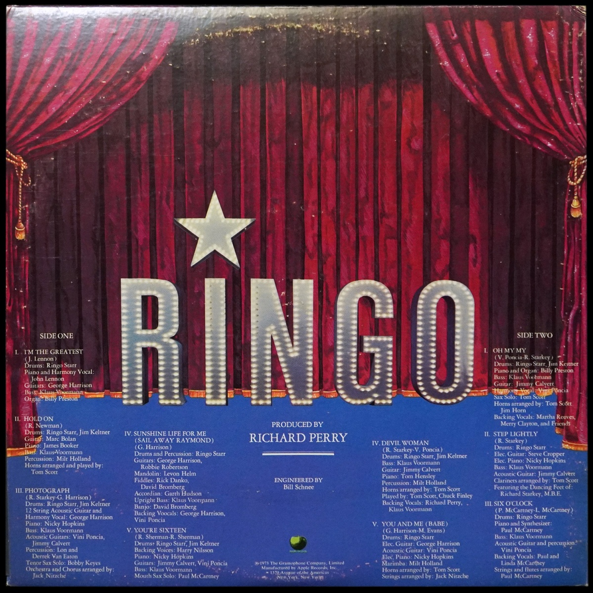 LP Ringo Starr — Ringo фото 2
