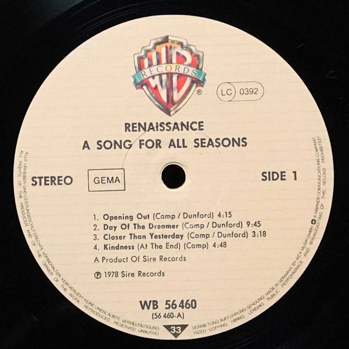 LP Renaissance — A Song For All Seasons фото 3