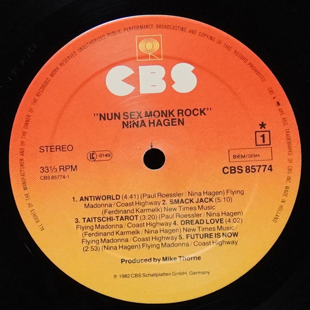 LP Nina Hagen — Nunsexmonkrock фото 3