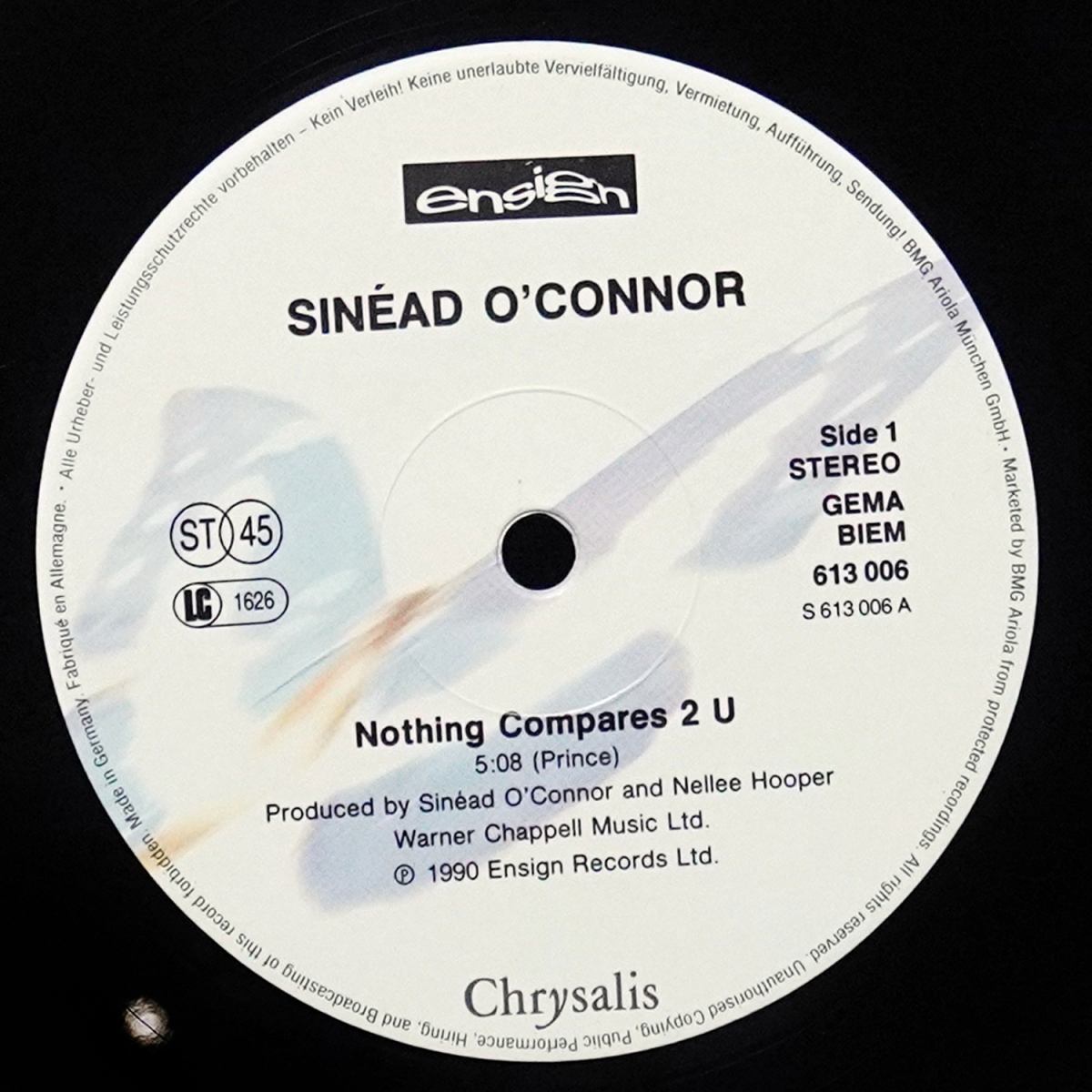 LP Sinead O'Connor — Nothing Compares 2 U (макси сингл) фото 2