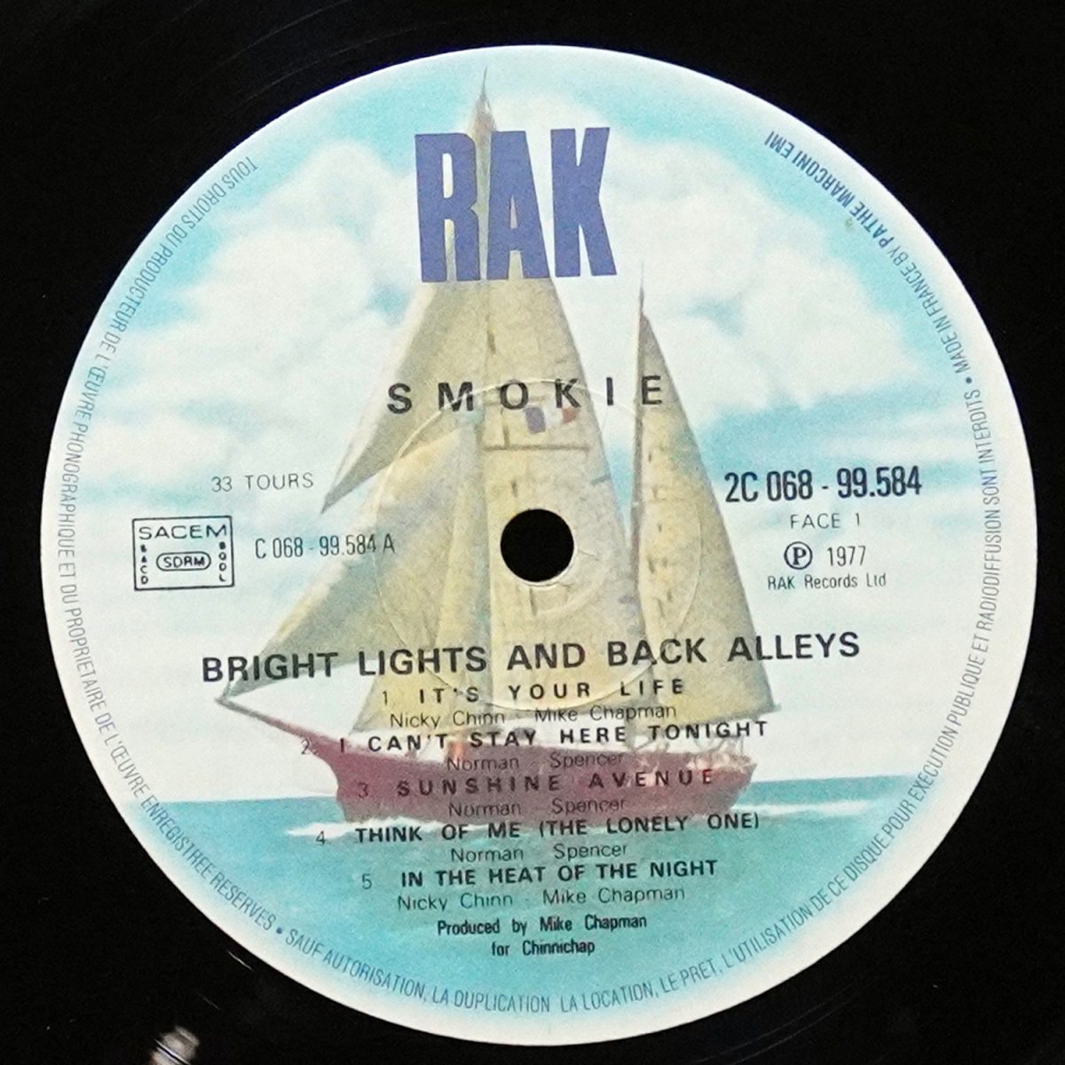 LP Smokie — Bright Lights And Back Alleys фото 2