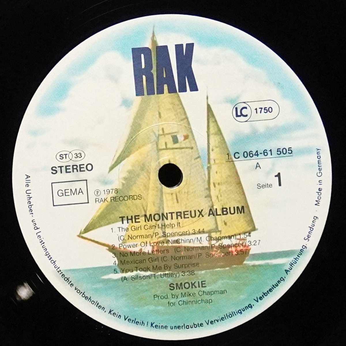 LP Smokie — Montreux Album фото 3