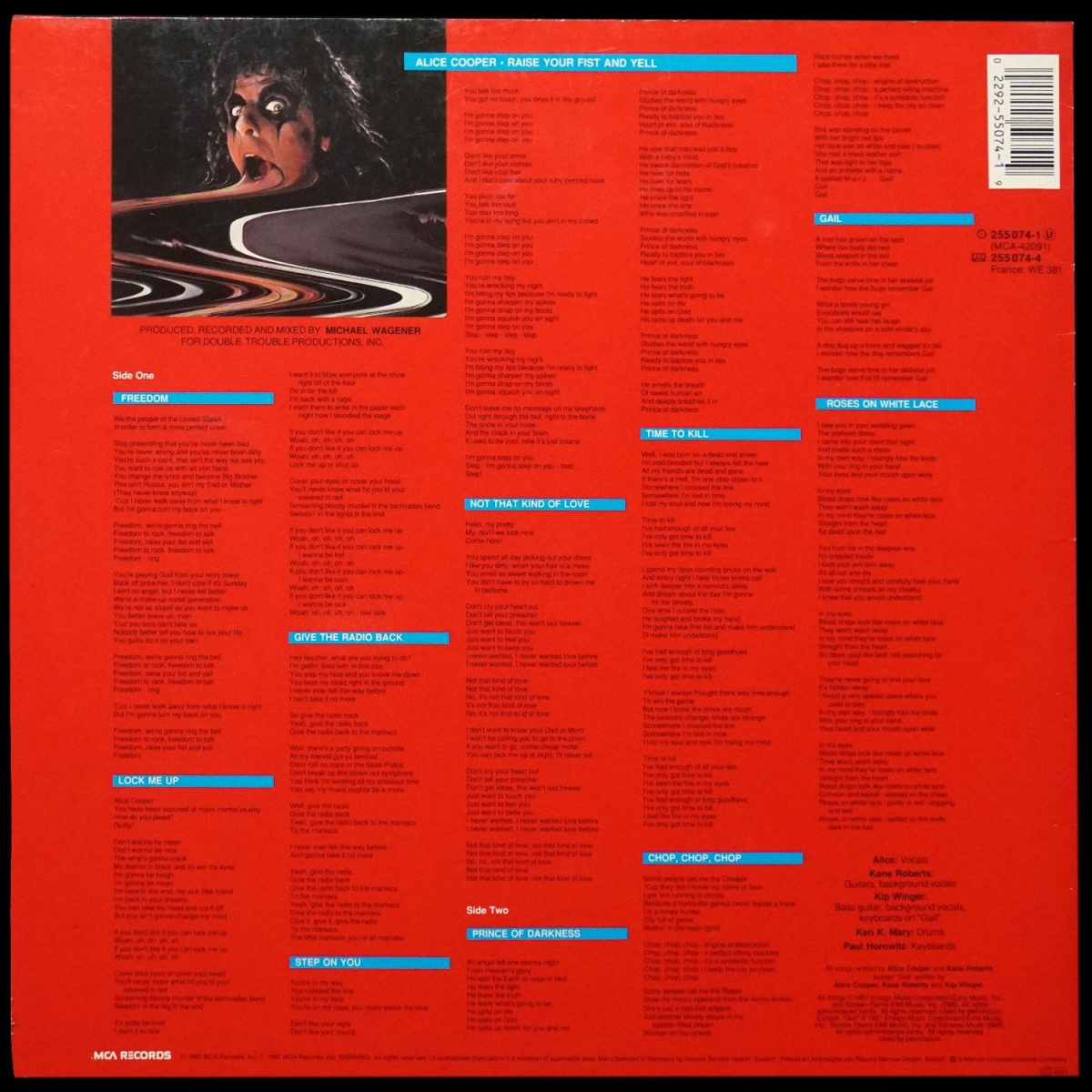 LP Alice Cooper — Raise Your Fist And Yell фото 2