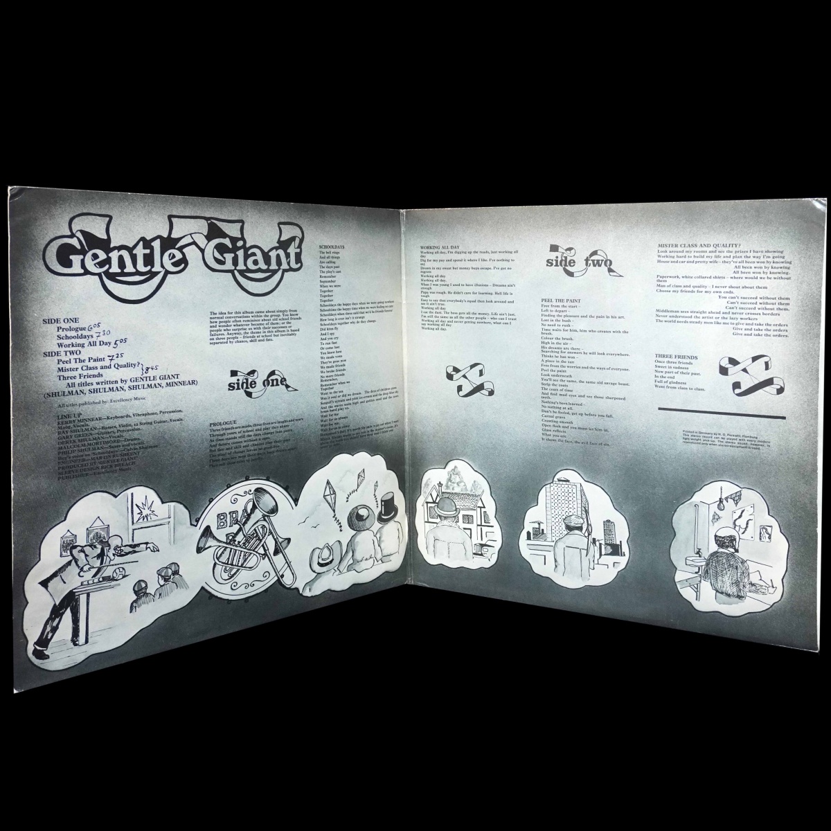 LP Gentle Giant — Three Friends фото 4