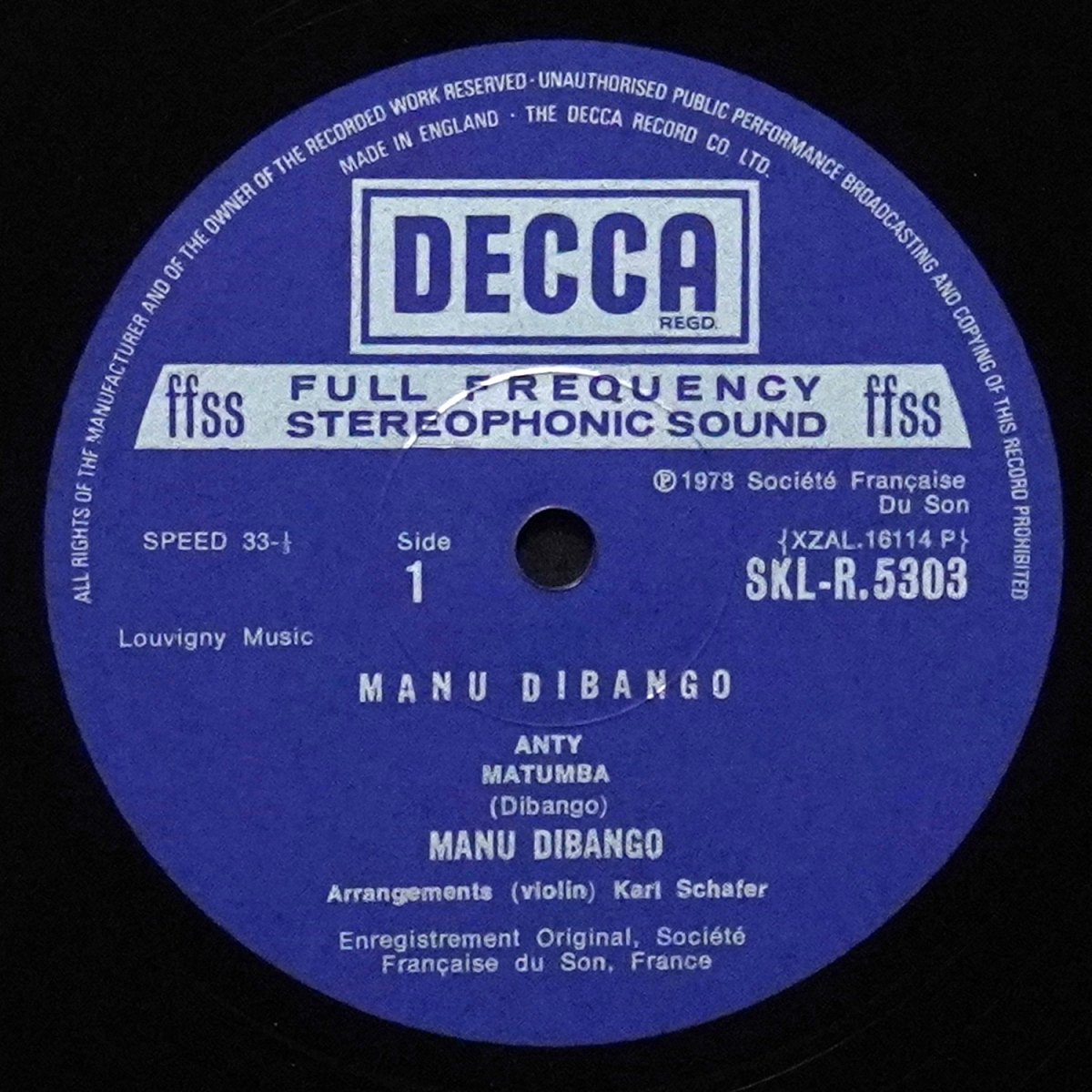 LP Manu Dibango — Sun Explosion фото 3