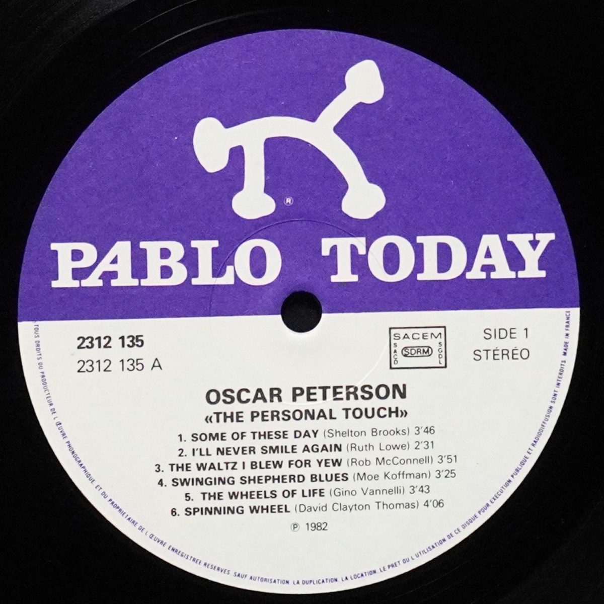 LP Oscar Peterson — Personal Touch фото 3