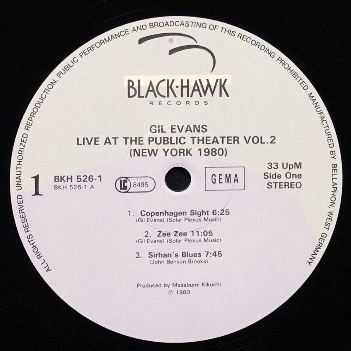LP Gil Evans — Live At The Public Theater Vol. 2 (New York 1980) фото 3