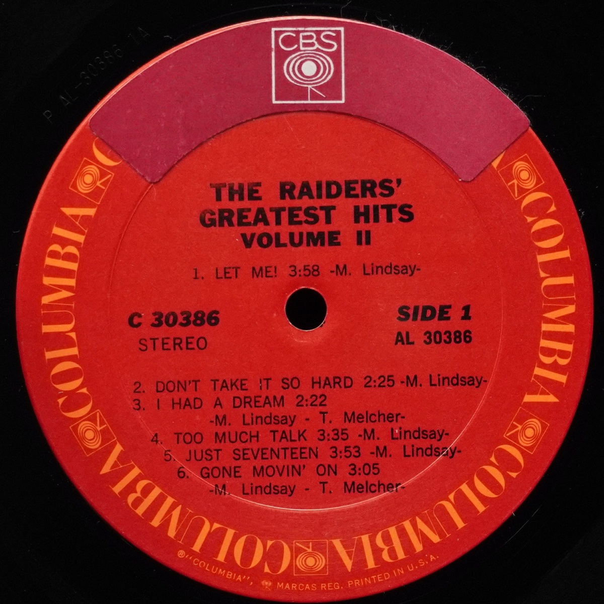 LP Raiders — Raiders' Greatest Hits Volume II фото 2