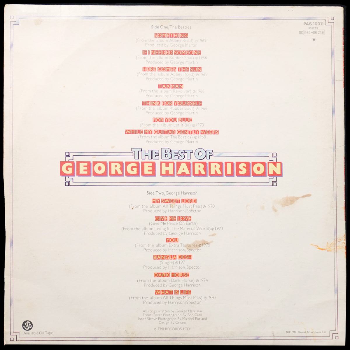 LP George Harrison — Best Of George Harrison фото 2