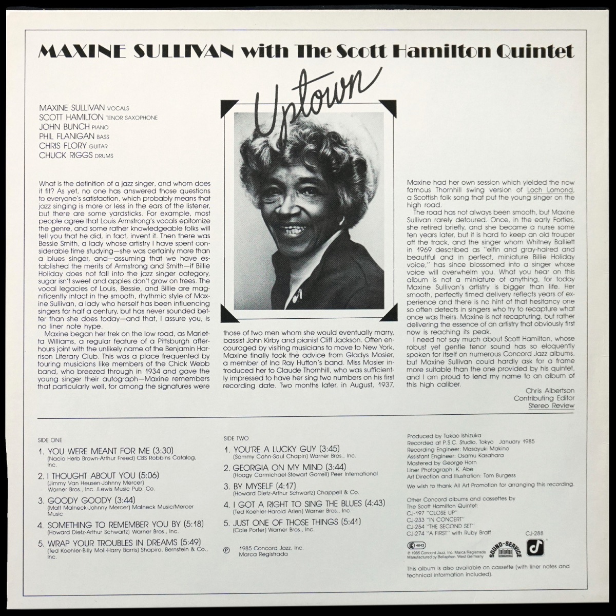 LP Maxine Sullivan — Uptown фото 3