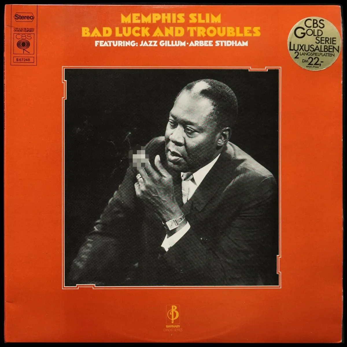 LP Memphis Slim — Bad Luck And Troubles (2LP) фото