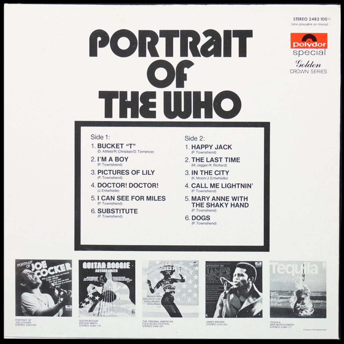 LP Who — Portrait Of The Who фото 2