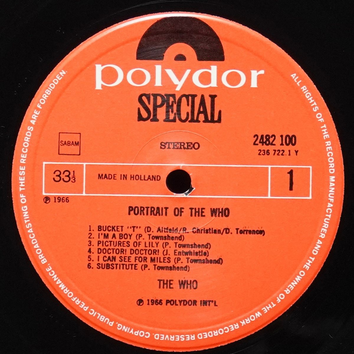 LP Who — Portrait Of The Who фото 3