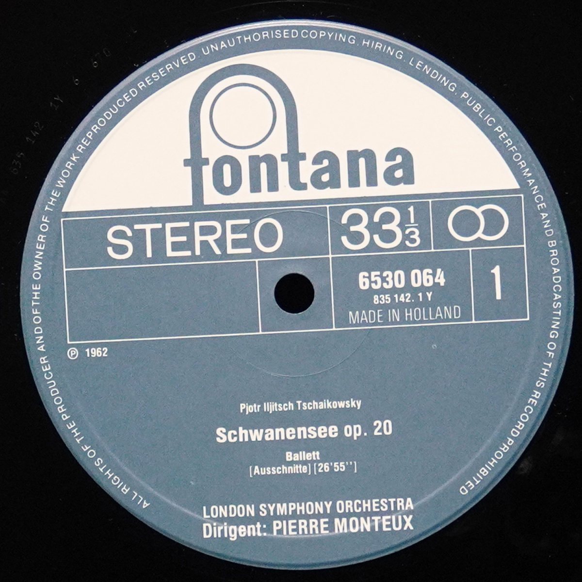 LP Pierre Monteux — Tschaikowsky: Schwanensee (Auszuge) фото 2