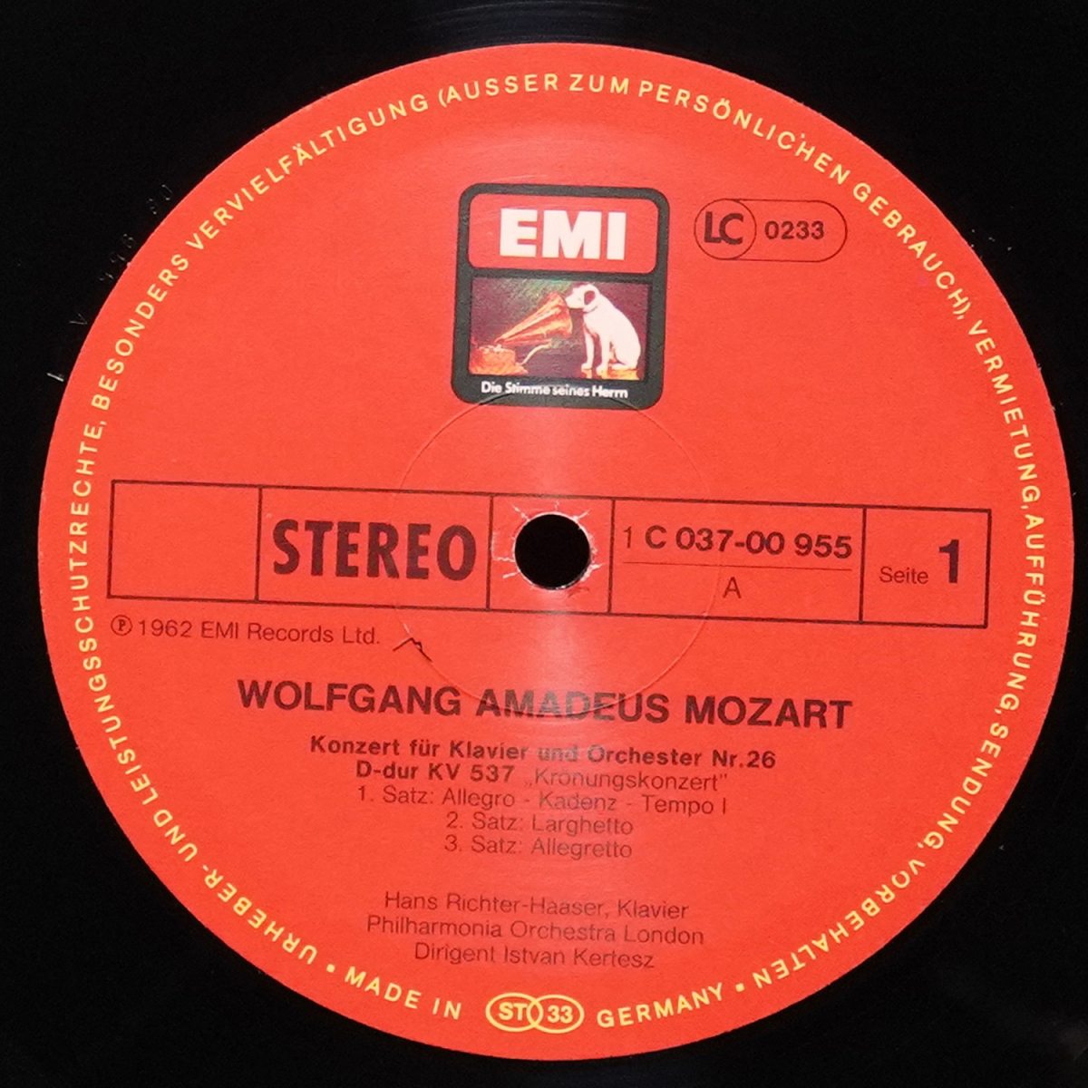 LP Istvan Kertesz — Mozart: Klavierkonzerte Nr. 17 & 26 фото 2