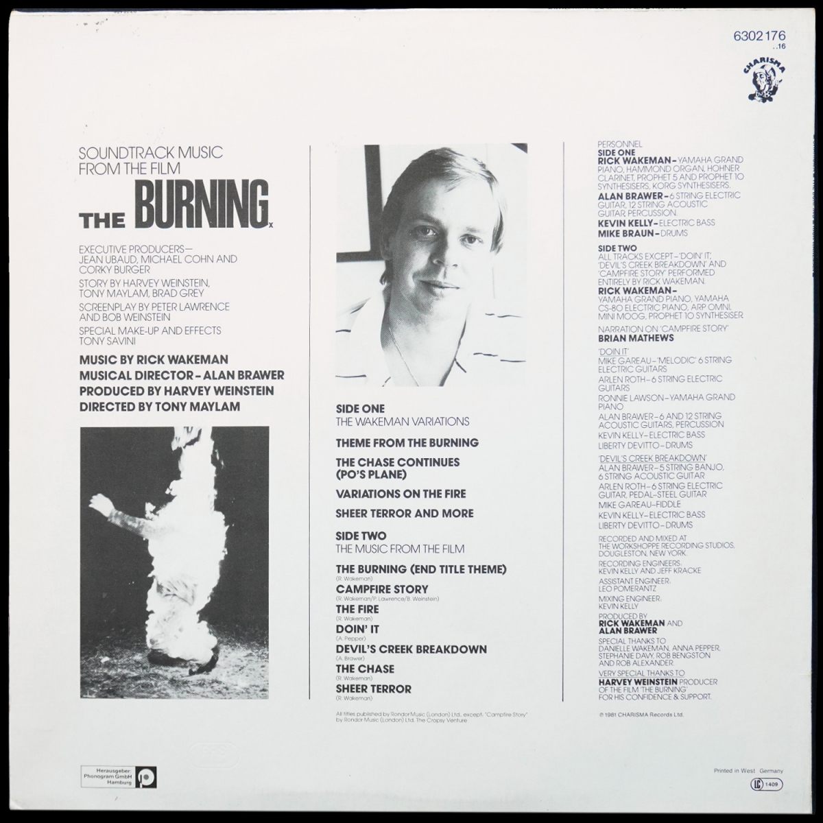 LP Rick Wakeman — Burning (Soundtrack Music From The Film) фото 2