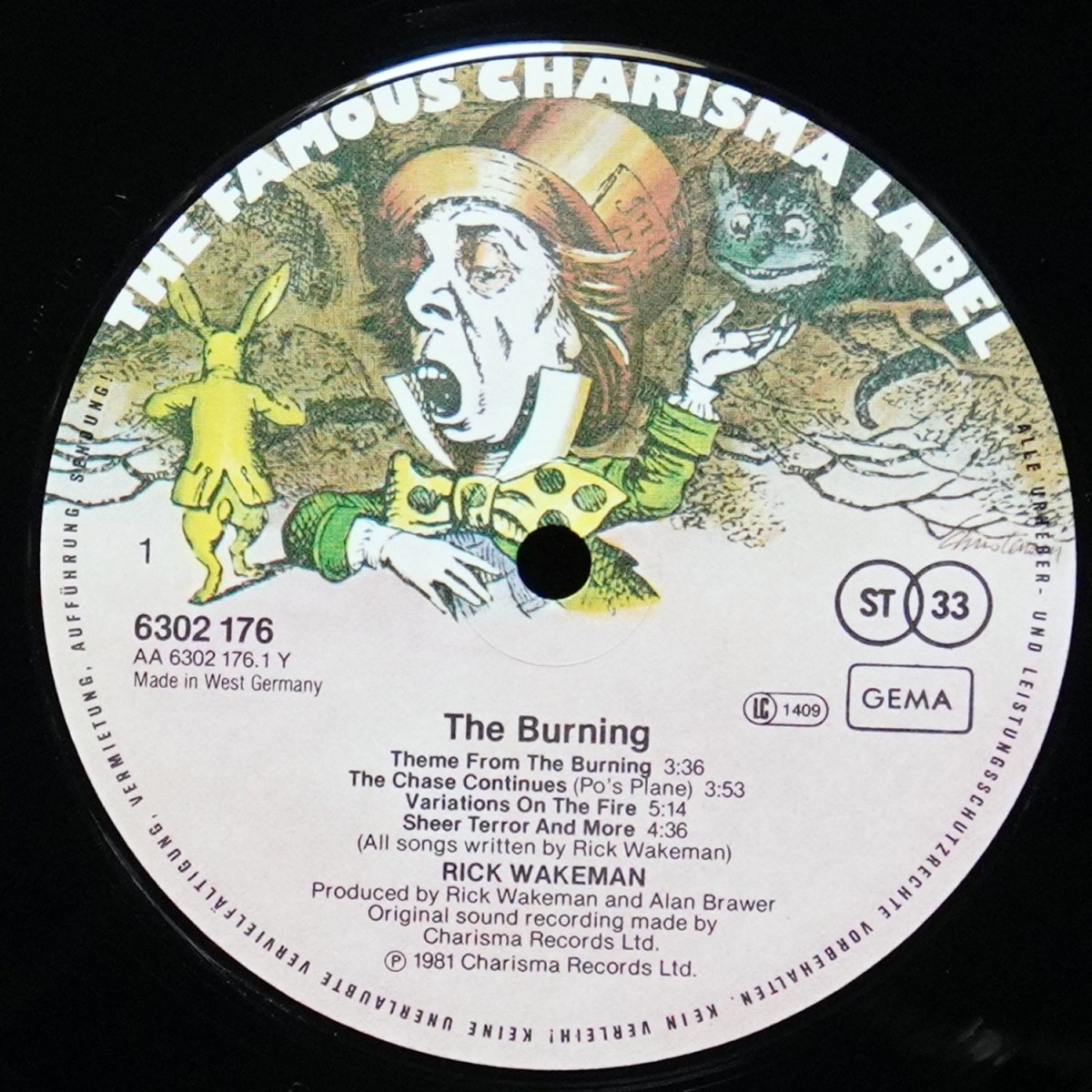 LP Rick Wakeman — Burning (Soundtrack Music From The Film) фото 3