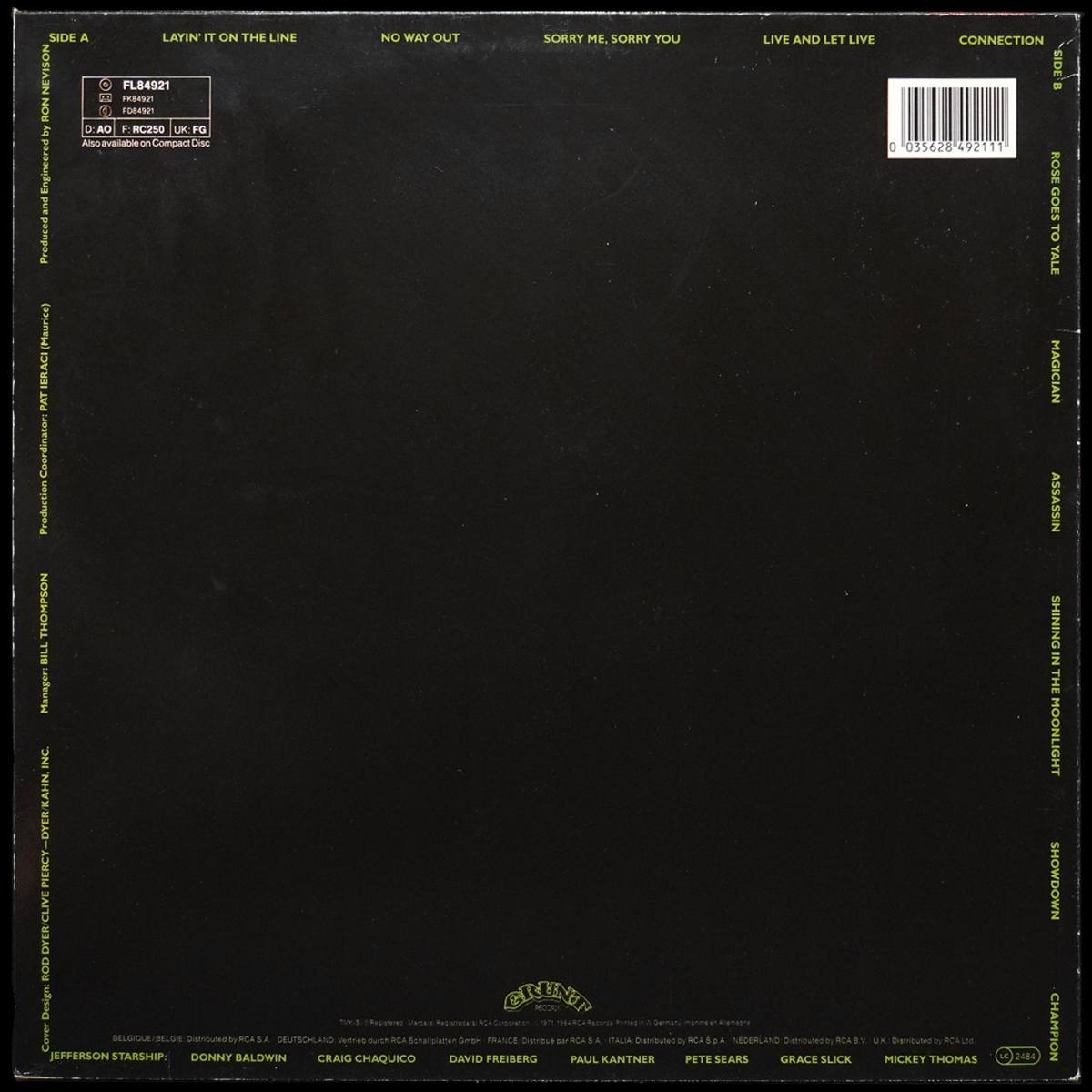 LP Jefferson Starship — Nuclear Furniture фото 3