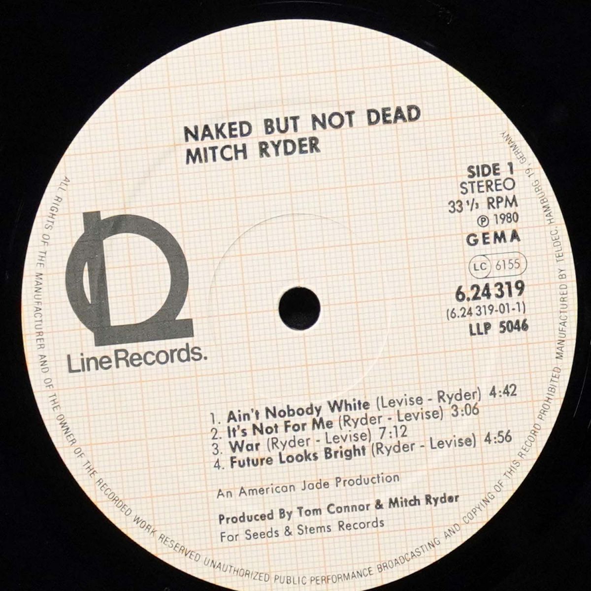 LP Mitch Ryder — Naked But Not Dead фото 2