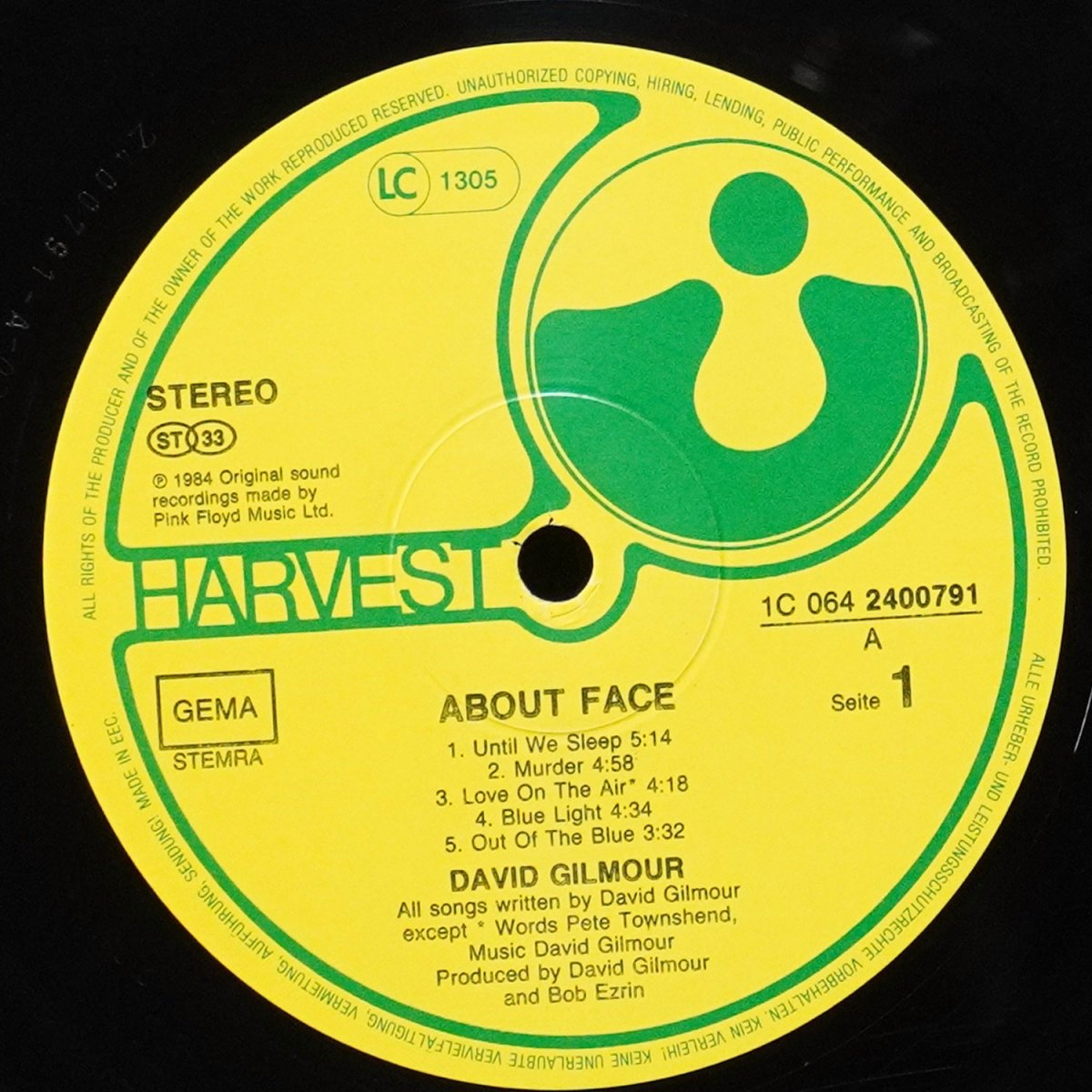 LP David Gilmour — About Face фото 3