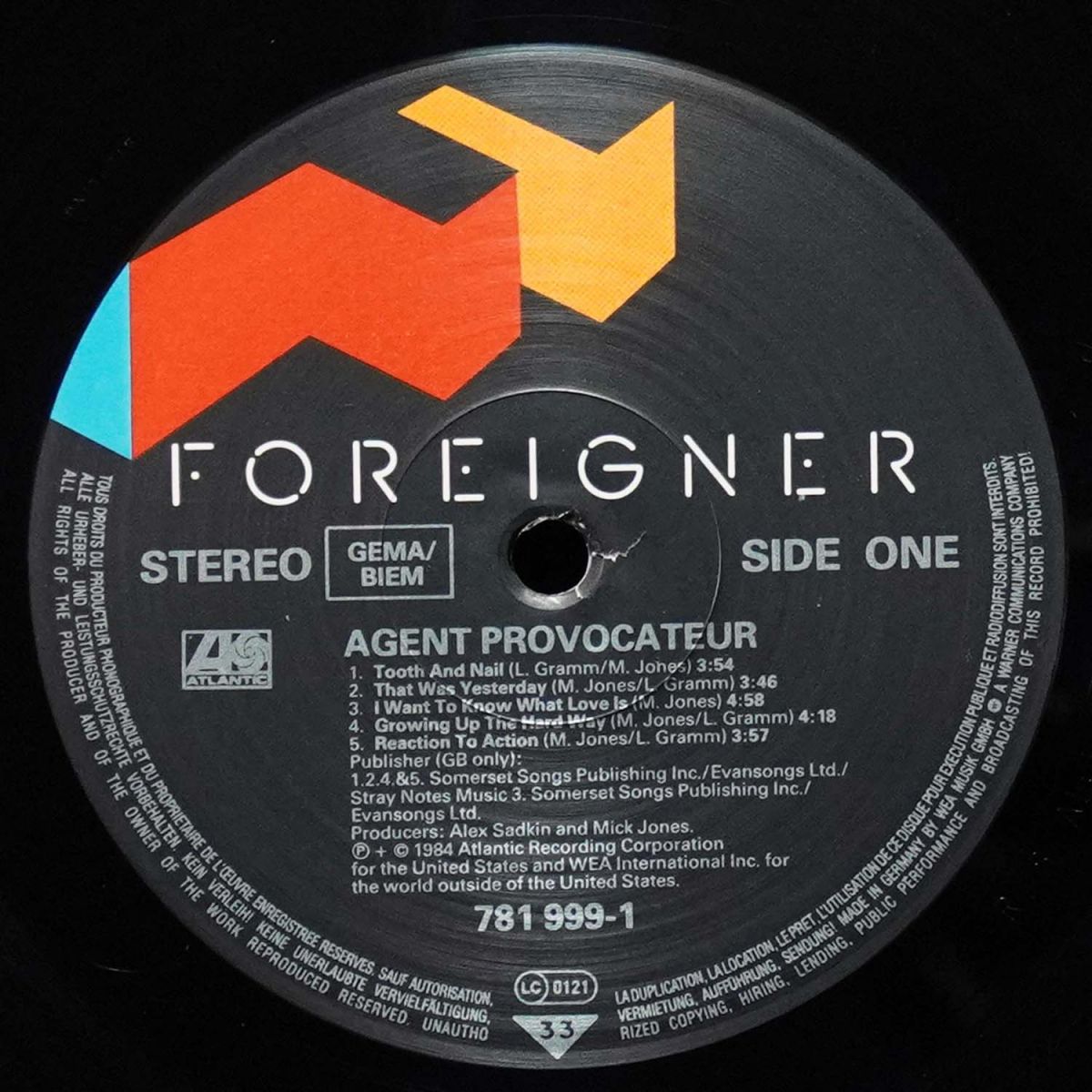 LP Foreigner — Agent Provocateur фото 2