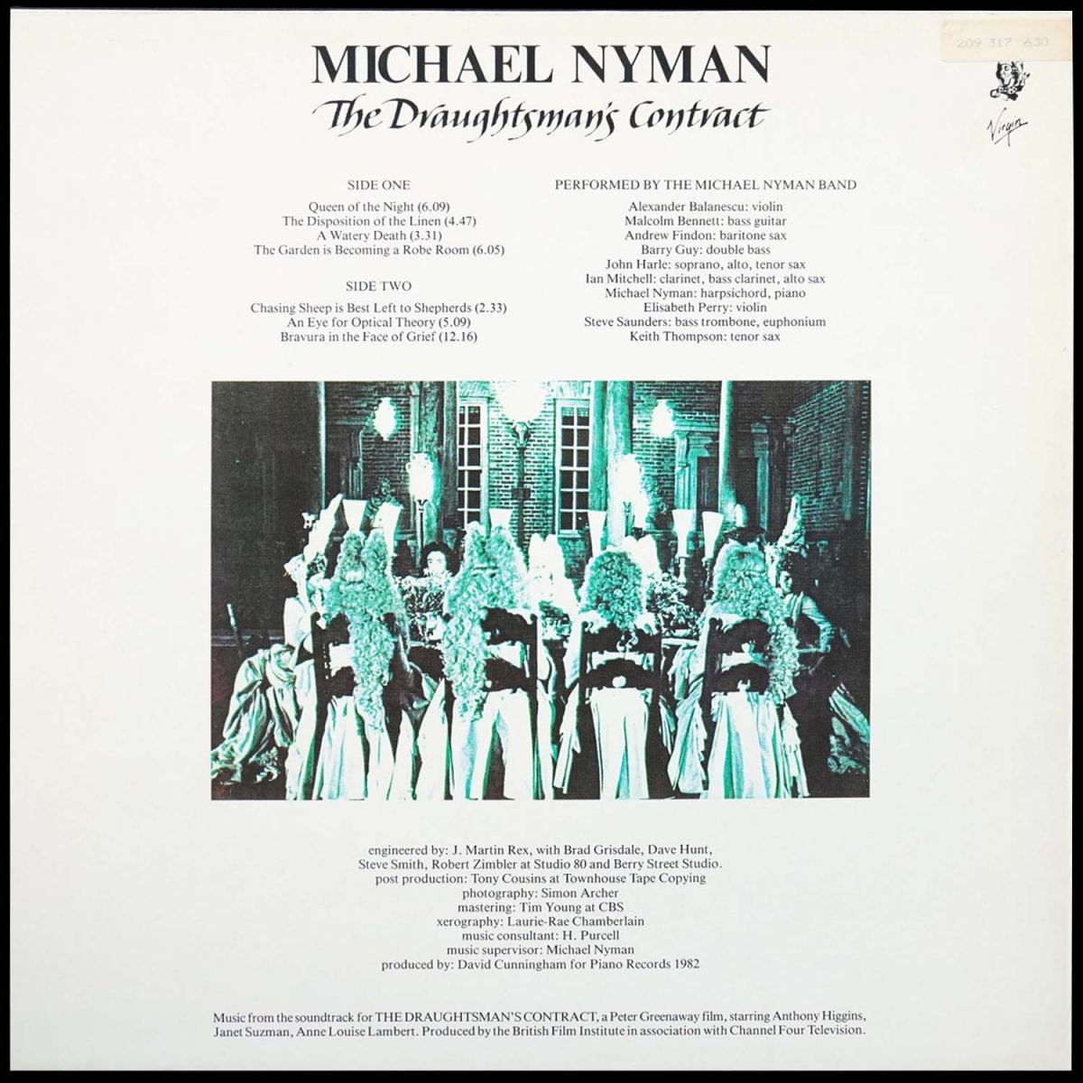 LP Michael Nyman — Draughtsman's Contract фото 2