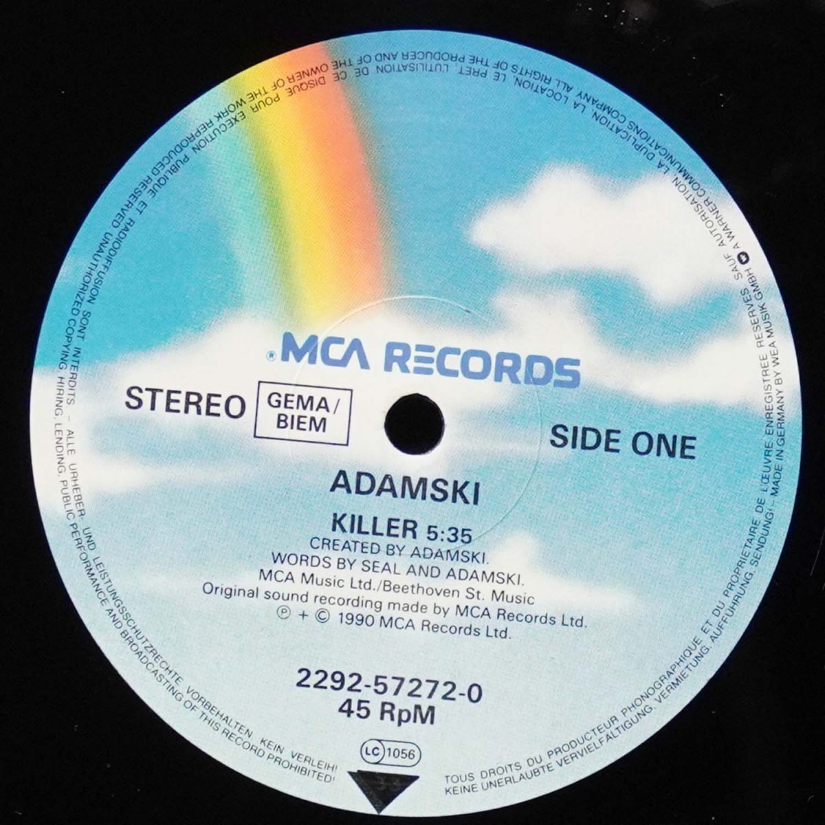 LP Adamski — Killer (макси сингл) фото 2