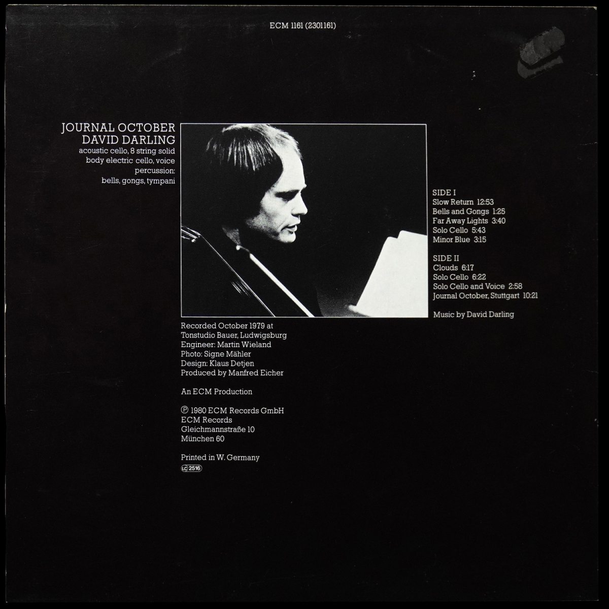 LP David Darling — Journal October фото 2