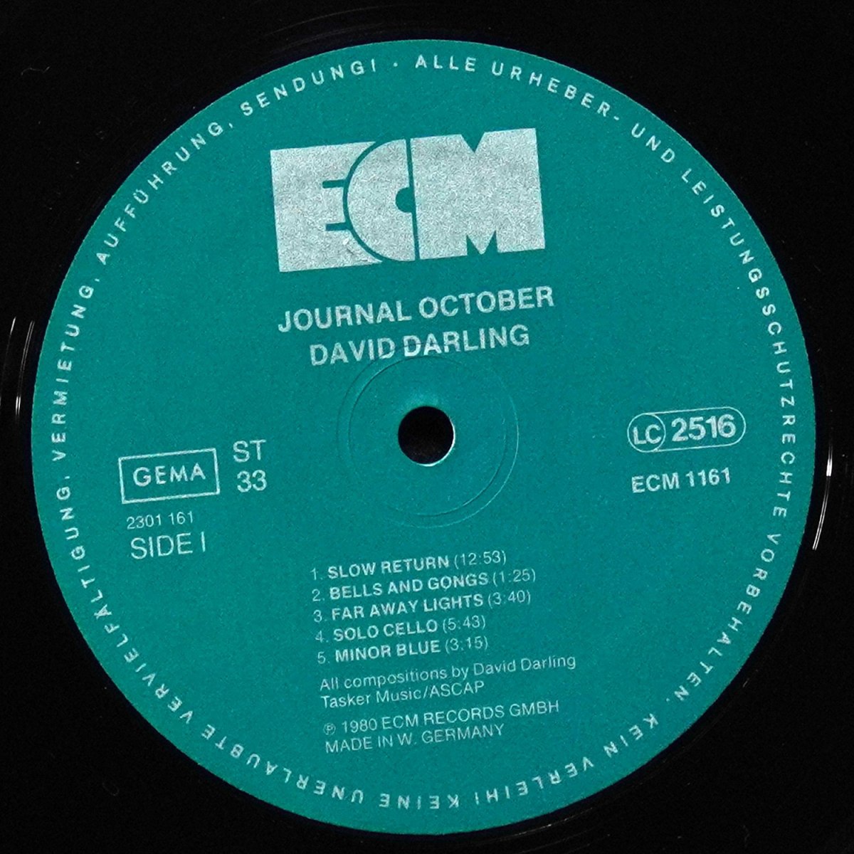 LP David Darling — Journal October фото 3