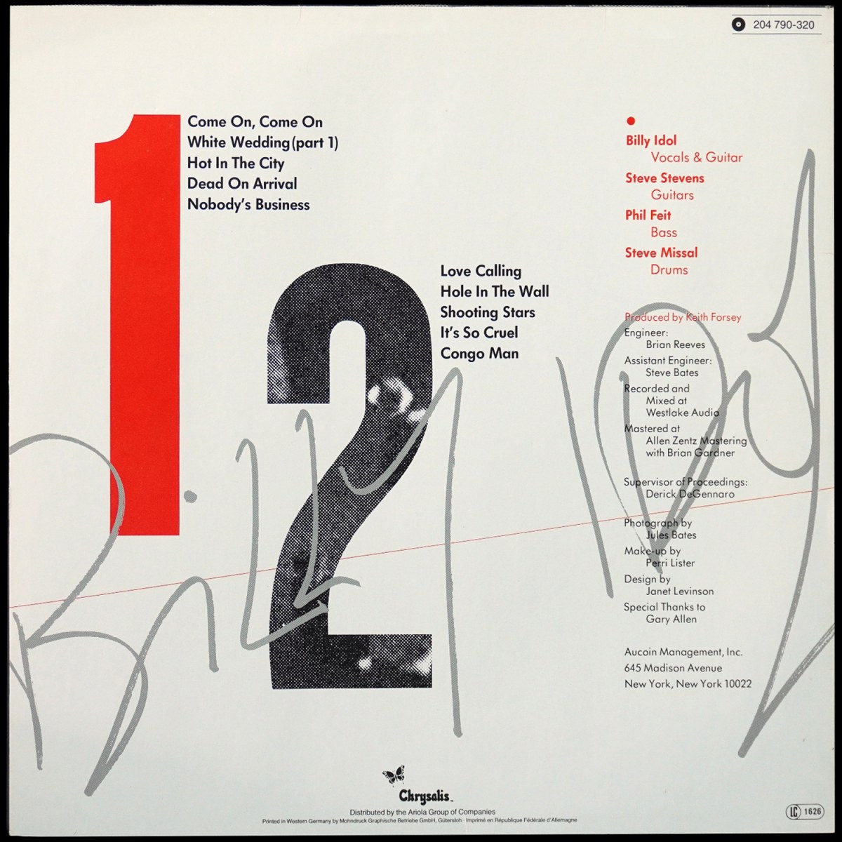 LP Billy Idol — Billy Idol фото 2