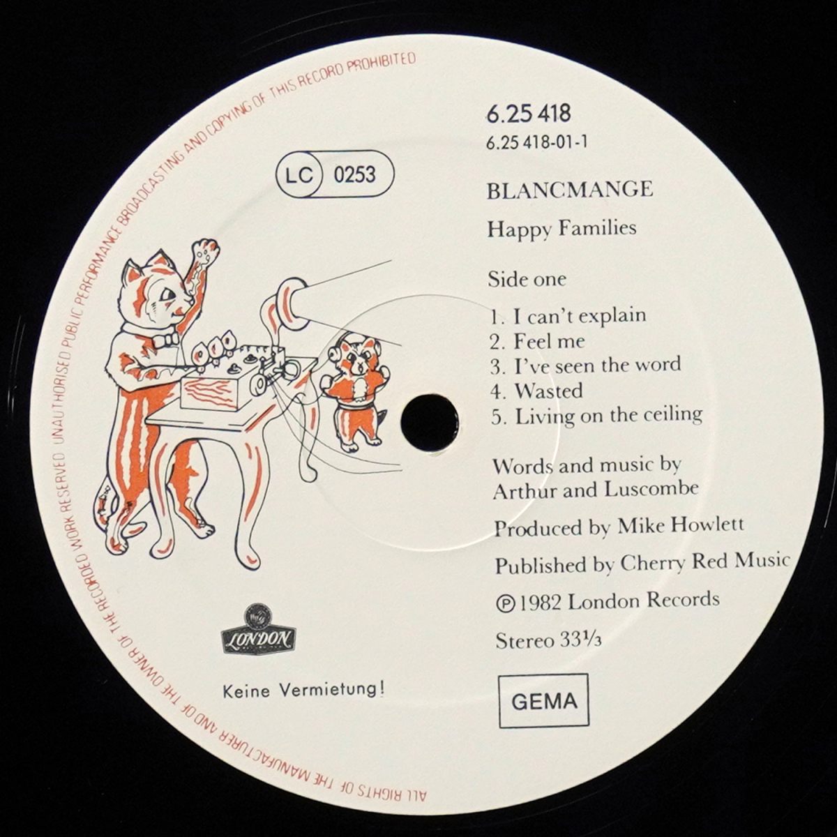 LP Blancmange — Happy Families фото 2