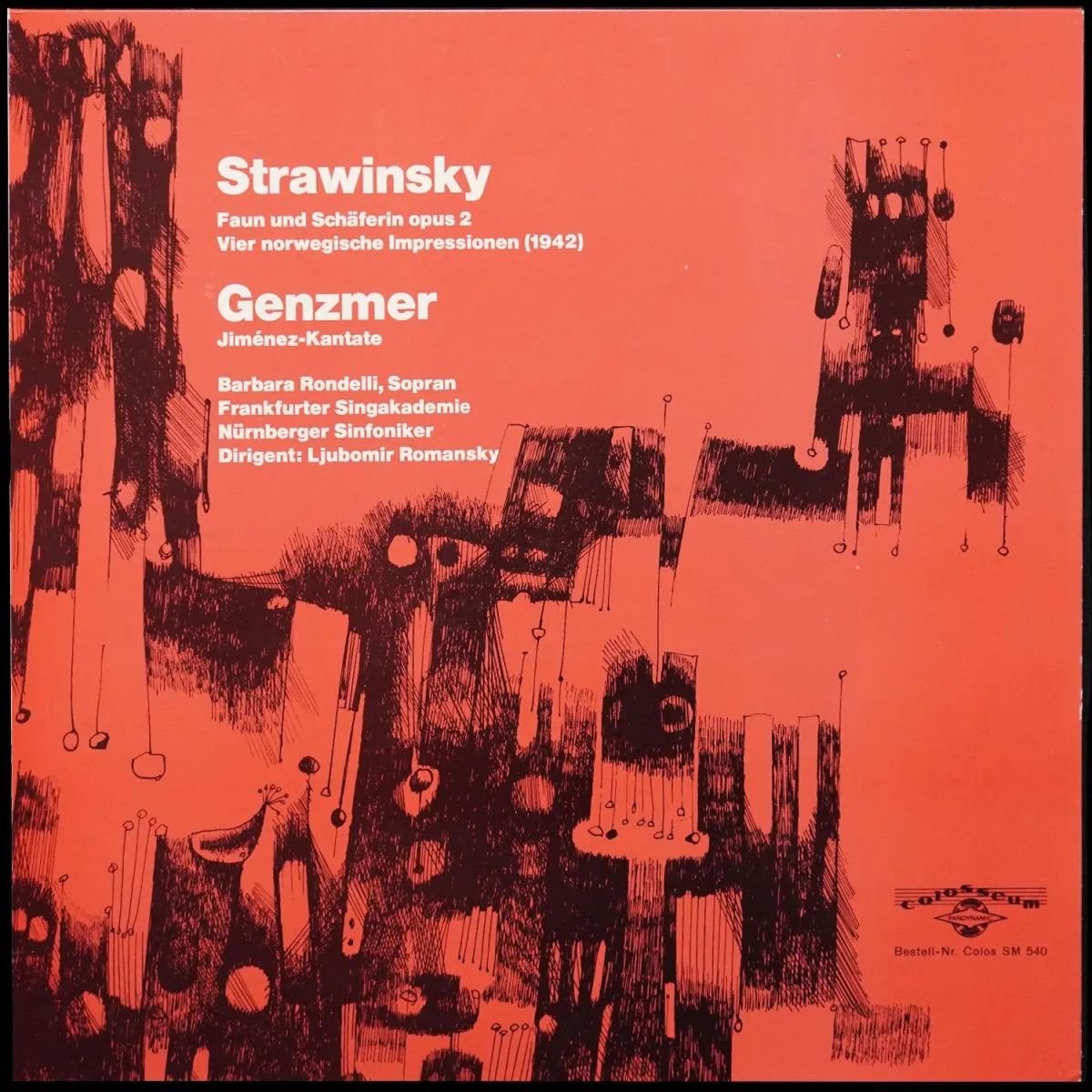LP Ljubomir Romanski — Strawinsky: Faun Und Schaferin Opus 2 фото