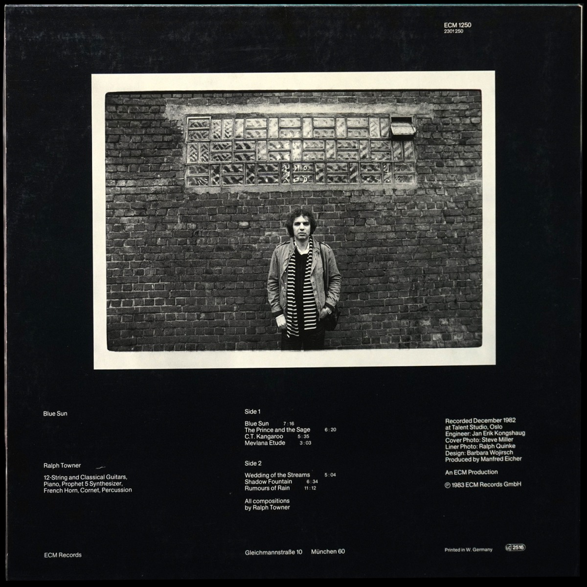 LP Ralph Towner — Blue Sun фото 2