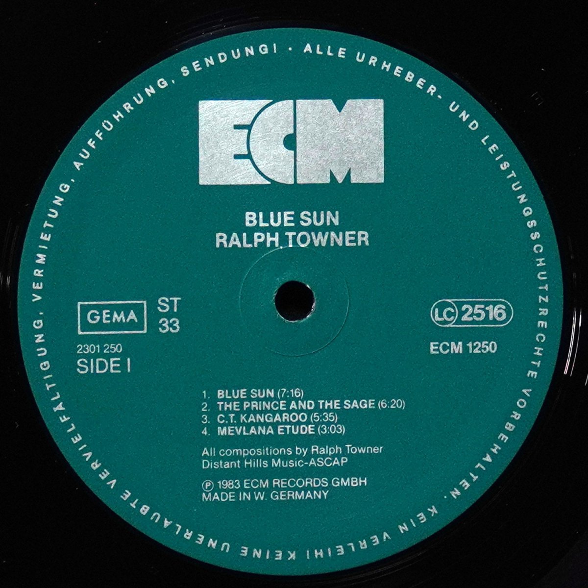 LP Ralph Towner — Blue Sun фото 3